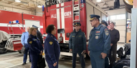 Представители прокуратуры посетили специализированную пожарно-спасательную часть имени В.М. Петрова - МЧС Архангельской области