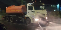 Четыре поливомоечные машины ночью мыли проезжую часть. - Городской округ Иваново