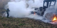 В орловской Голуни утром полыхал трактор - OrelTimes.Ru