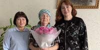 Поздравили  с 75-летием юбиляра Галимуллину Райсу Рахимовну - Сабинский район