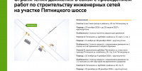 С 19 октября 2026 г. до 20 апреля 2027 г. на участке местного проезда в районе дома 20 по Пятницкому шоссе будет недоступна для движения 1 полоса - Департамент транспорта