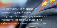 В Республике Марий Эл ветеринарный врач государственного учреждения предстанет перед судом по обвинению в мошенничестве - Следственный комитет