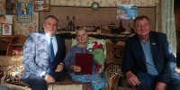 90 летний юбилей Клавдии Ивановны Сергеевой - Камско-Устьинский район