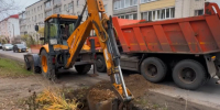 На Ефремова полностью меняют водопровод. - Администрация г. Шадринска