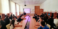Лекция в ЖД техникуме. Фото: Кебаловой Л.А. - Отделение РГО в РСО-Алания