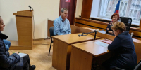 Рабочий выезд Л.Ю. Овциной, начальника Управления и М.М. Малюкова, заместителя начальника отдела капитального строительства и эксплуатации зданий, в Междуреченский районный суд - Управление Судебного департамента