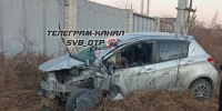 В Свободном женщина-водитель врезалась в столб, а на «федералке» столкнулись легковушка и грузовик (ФОТО) - Asn24.Ru