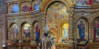 Архиерейское богослужение в Троицком кафедральном соборе г. Щигры. - Щигровская епархия
