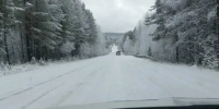 На трассе Братск - Усть-Илимск из-за снега закрыли движение - КП-Иркутск