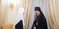 Ректор МДА епископ Кирилл принял участие в рабочей встрече со Святейшим Патриархом Кириллом по вопросам развития г. Сергиев Посад - Духовная академия