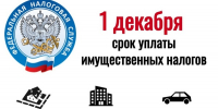 1 декабря 2026 года истекает срок уплаты  имущественных налогов за 2025 год - Городской округ