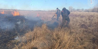 В районе амурского Жариково дважды загорелась сухая трава - ИА Порт Амур