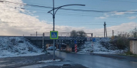 Пешеходный переход по Фурманова в Абакане теперь освещен. Там смонтировали опору - Медиагруппа Юг Сибири