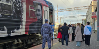 Росгвардейцы обеспечили безопасность пребывания «Поезда Победы» в Дагестане - Росгвардия