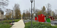 В Новодвинске на благоустраиваемой в городском парке территории устанавливают оборудование - Единая Россия