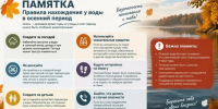Памятка по безопасности на водных объектах в осенний период - Володарский район