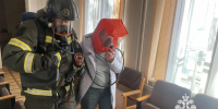 Условный пожар в Доме детского творчества в Канаше - МЧС Чувашской Республики