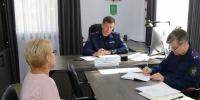 Исполняющий обязанности руководителя следственного управления СК России по краю провел выездной прием граждан в Кореновске - Следственный комитет