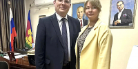 Встреча министра культуры региона В.Ю Лапиной с и.о. ректора Академии хорового искусства им. Попова - Министерство культуры