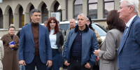 Председатель Государственного Совета Республики Крым Владимир Константинов и министр культуры Крыма Татьяна Манежина посетили Ханский дворец - Музей-заповедник