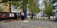 Севские школьники следят за образцовым состоянием воинского захоронения - Газета Севская правда