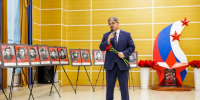 В Палатке открылась выставка «Наши павшие - как часовые» с портретами шестерых защитников Отечества из Хасынского округа - Магаданская областная Дума