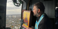 В Саратовской области военнослужащие летной эскадрильи Приволжского ордена Жукова округа войск национальной гвардии Российской Федерации совершили воздушный крестный ход(ВИДЕО) - Росгвардия
