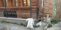 Очередное складирование мусора вне контейнерных площадок зафиксировали специалисты УКГХ - Администрация г. Владикавказ
