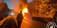 Движение на трассе М-5 под Юрюзанью восстановили после пожара фуры - КП Челябинск