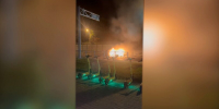 В посёлке Сосновка на въезде в Зеленоградск трое молодых людей вытащили водителя из горящей машины - Калининградская ГТРК