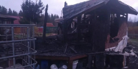 Жилой дачный дом сгорел в деревне Падозеро - StolicaOnego.Ru
