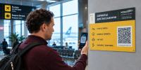 В аэропорту «Храброво» появились таблички с QR-кодом, ведущим на расписание рейсов и другие сервисы - Комсомольская правда