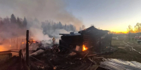 Супружеская пара и двое детей спаслись из горящего дома в Удмуртии - Комсомольская Правда