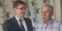 Поздравили Попова Мирона Васильевича с юбилейным 95-м Днем Рождения! - Минэкономразвития Республики Алтай