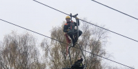 В Дмитровском округе прошли учения по эвакуации посетителей горнолыжных курортов - ГУ МЧС МО