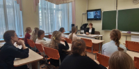 Члены Молодежного парламента провели урок «Герои нашего времени» в школе №3 - Городская Дума