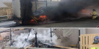 Пожар на М-12 в Башкирии: на ходу вспыхнул грузовой «Мерседес» - Комсомольская правда