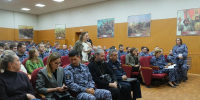 Председатель епархиального отдела по взаимодействию с правоохранительными учреждениями иерей Евгений Щенников встретился с личным составом Главного управления Росгвардии по Орловской области, 20 октября 2026 года, г.Орел - Орловская и Ливенская епархия