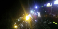 Автомобиль чуть не перевернулся. В Мурманской области ночью произошла авария - Телекомпания ТВ-21