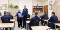Курсанты Военно-воздушной академии им. профессора Н.Е. Жуковского и Ю.А. Гагарина на экскурсии в Государственном архиве Воронежской области - Архивная служба