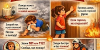Научите детей действиям при пожаре! - Администрация Хабаровского района