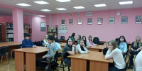 Интерактивное занятие «Мой выбор — жизнь» для учеников 8 «А» и 9 «Б» классов Волосовской школы №1 - Городская центральная библиотека