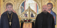 Благочинный 5-го округа посетил строящийся храм в Миловке - Уфимская Епархия