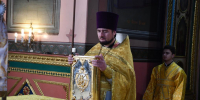 Божественная литургия в Вознесенском соборе в день 30-летия Православной гимназии - Елецкая епархия