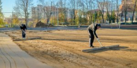 В Лыткарине продолжаются работы на стадионах школы № 2 и гимназии № 7 - Администрация г. Лыткарино