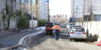 На улице Восточный промузел в Иркутске укладывают нижний слой асфальта - КП-Иркутск