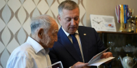 Вековой юбилей ветерана Великой Отечественной войны Алтая Яковлевича Дадуева - Министерство социального развития