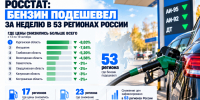 Росстат: Бензин подешевел за неделю в 53 регионах России - Газета Краснодарские известия