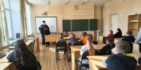 Настоятель Троицкой церкви с. Кесьма протоиерей Сергий Масальцев посетил Кесемскую среднюю общеобразовательную школу - Весьегонское благочиние