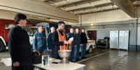 В Королёве сотрудники МЧС получили духовную поддержку: в ПСЧ №80 прошел молебен - ГУ МЧС МО